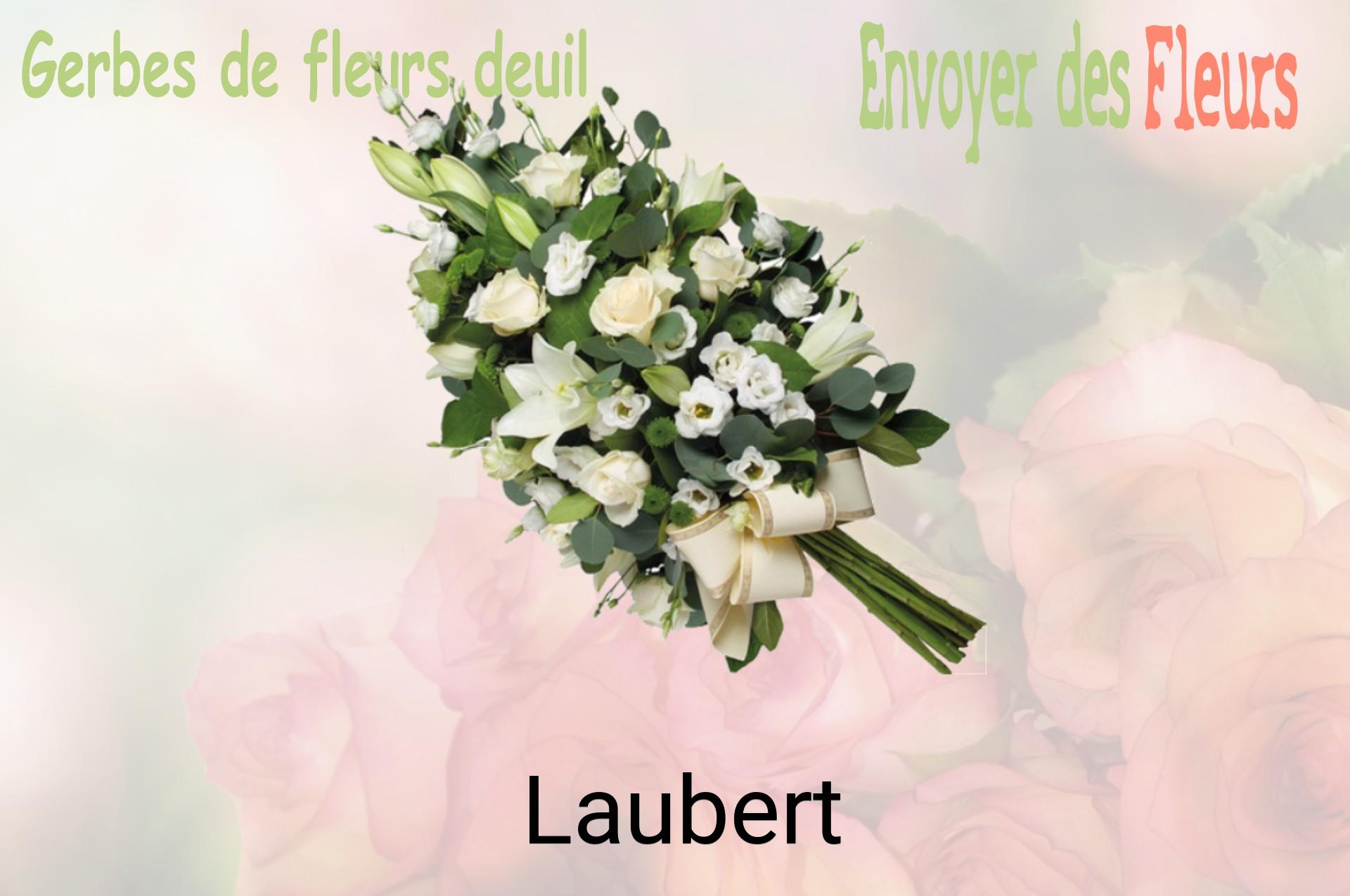 Gerbe de fleurs de deuil livrée à Laubert